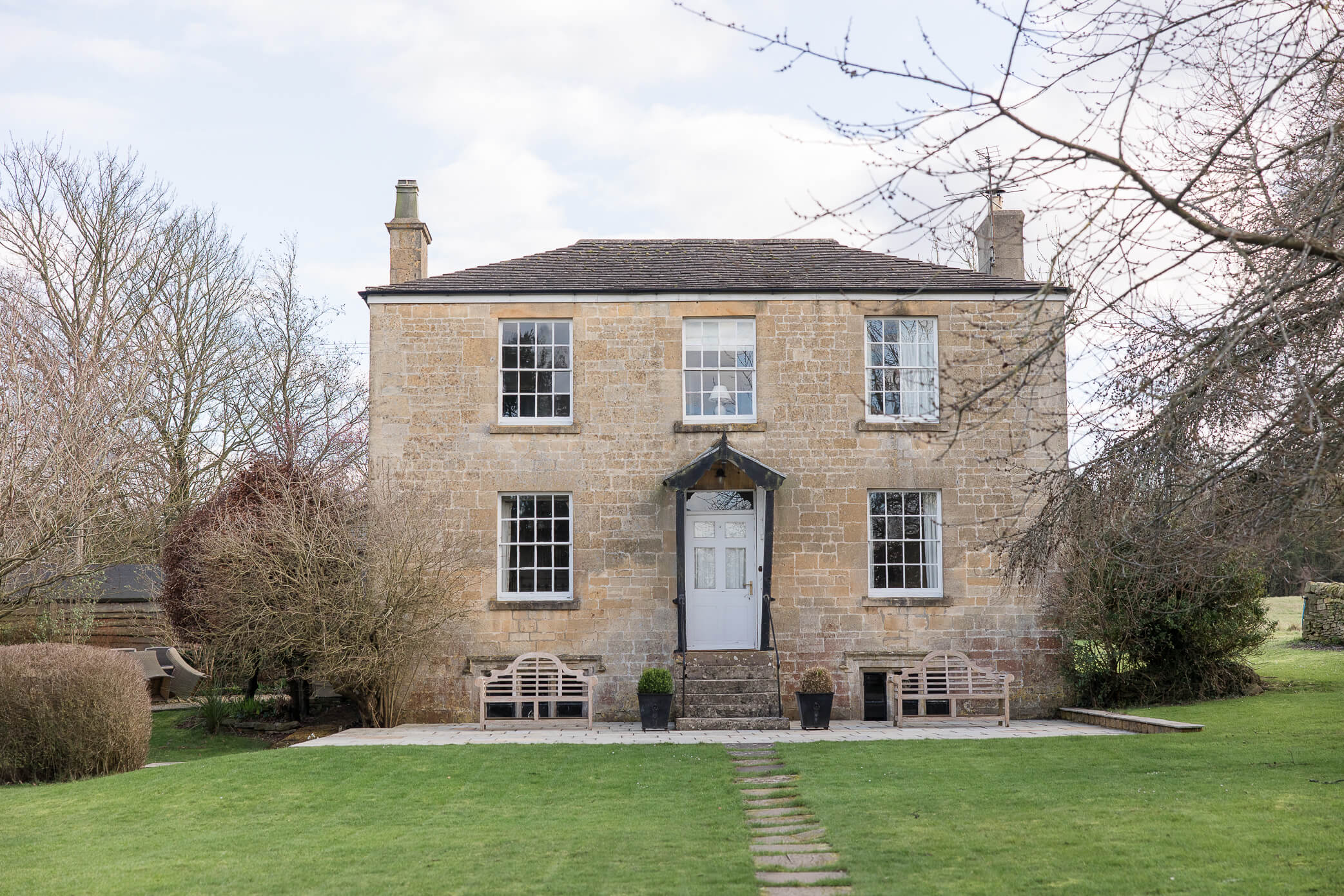 The Farmhouse, where guests can stay after a wedding ceremony at Lapstone Barn wedding venue. It sleeps 8-10 people.